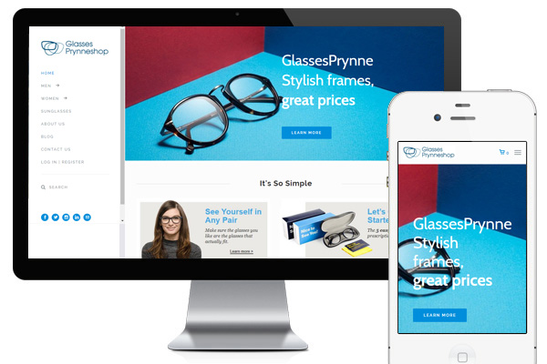 眼镜Prynneshop - 电商网站
